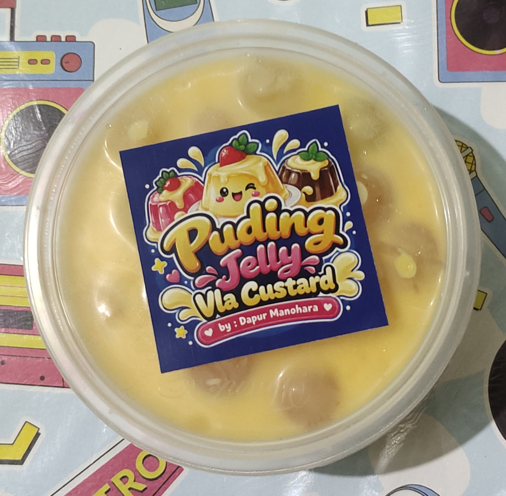 Puding Jelly Vla Custard