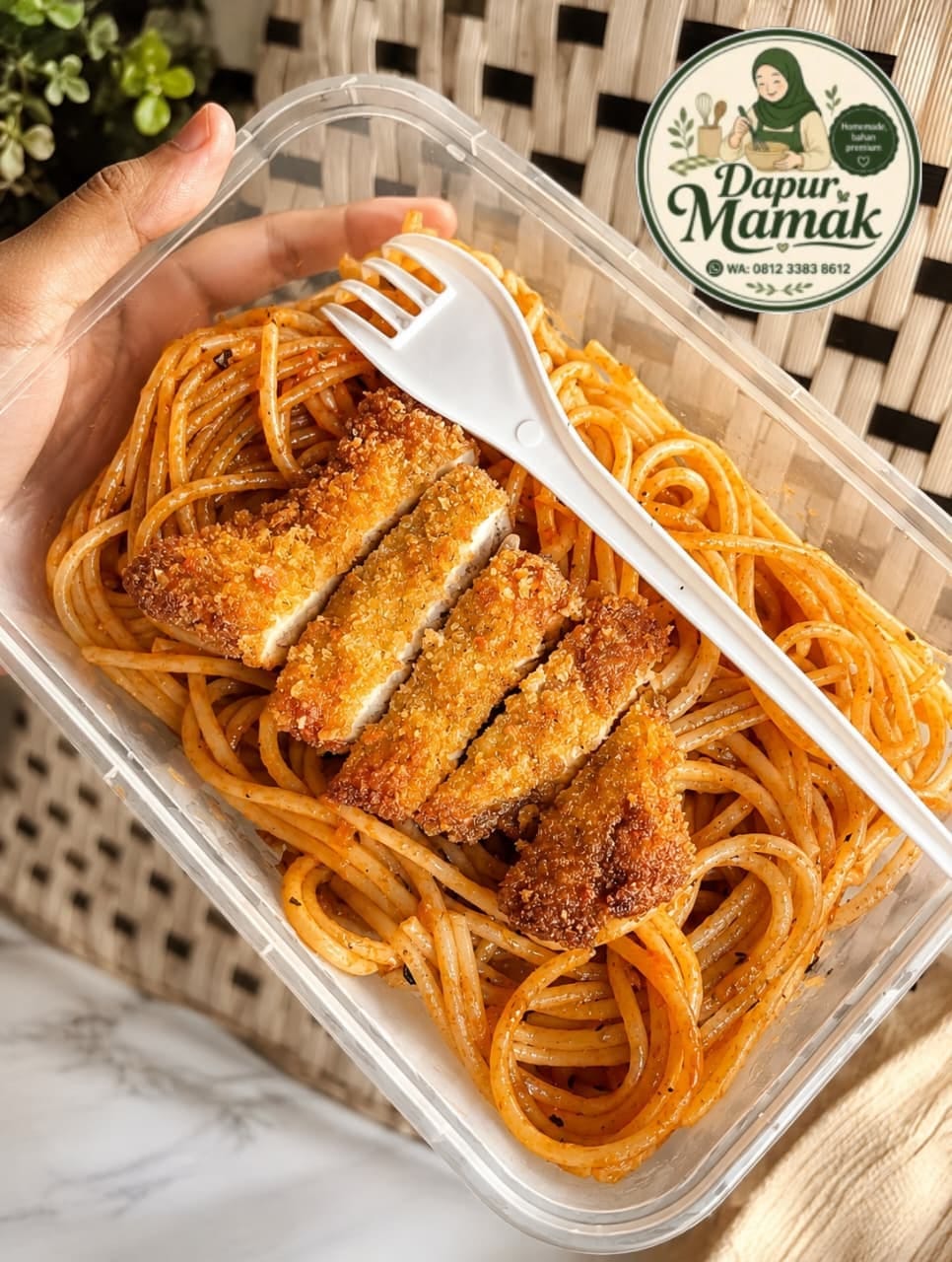 Spaghetti chicken katsu