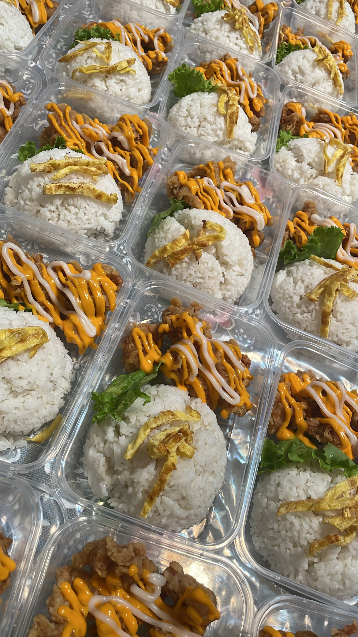Nasi chicken cheese